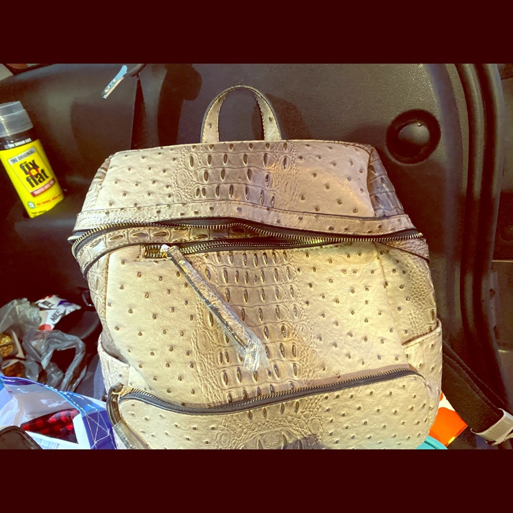 Brown backpack